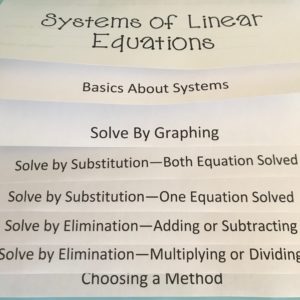 flip notes for teaching linear systems