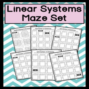 linear system maze activity