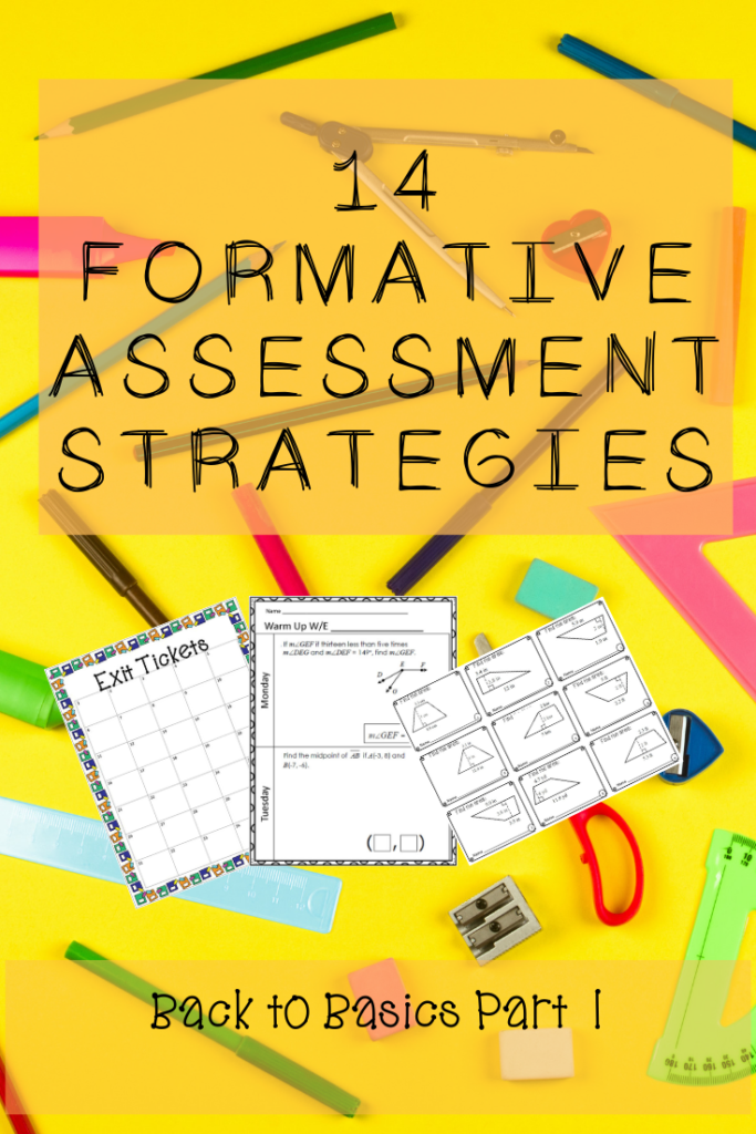 formative assessment tools and strategies