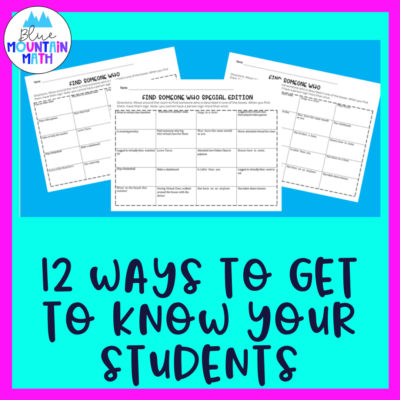 Ways to get to know your new students