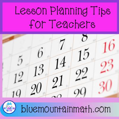 Lesson Planning Tips for Teachers