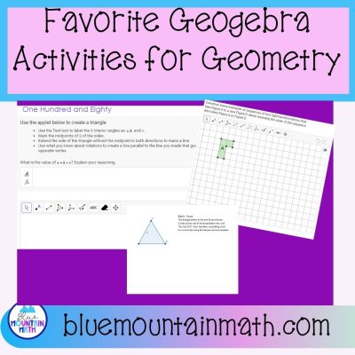 Favorite Geogebra Activities For Geometry - Blue Mountain Math