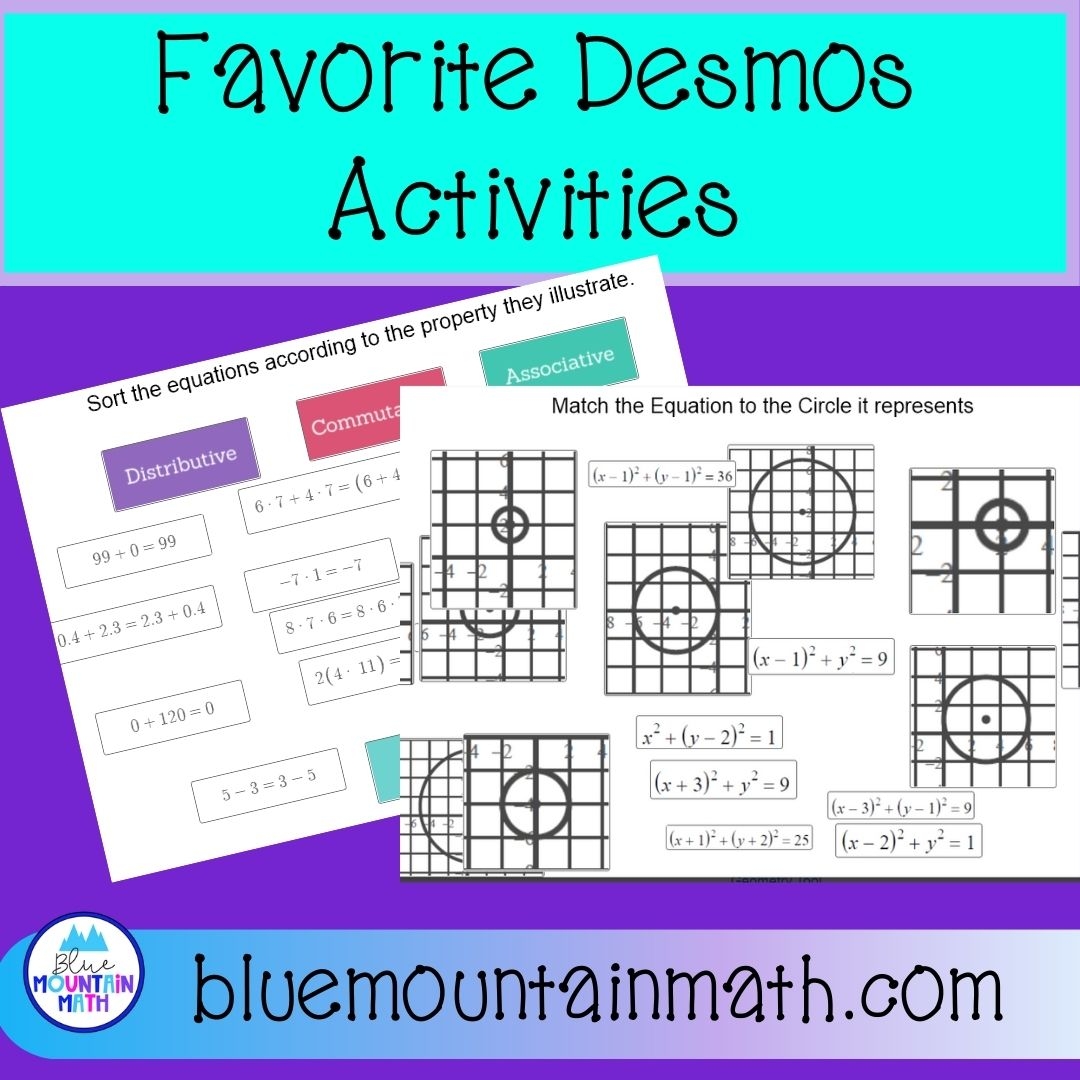 Favorite Desmos Activities Blue Mountain Math